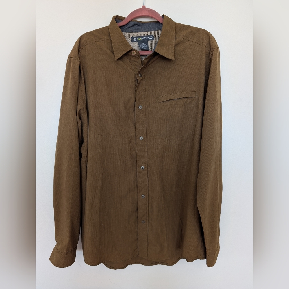ExOfficio Men's Brown Shirt Size XL